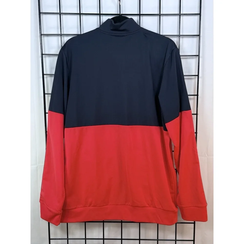 Adidas Essentials Jacket Mens L Blue Orange Colorblock Tricot‎ Track  Athleisure